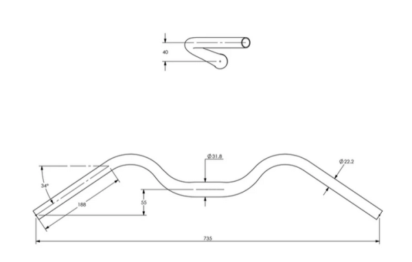 Surly Terminal Bar  -  silber
